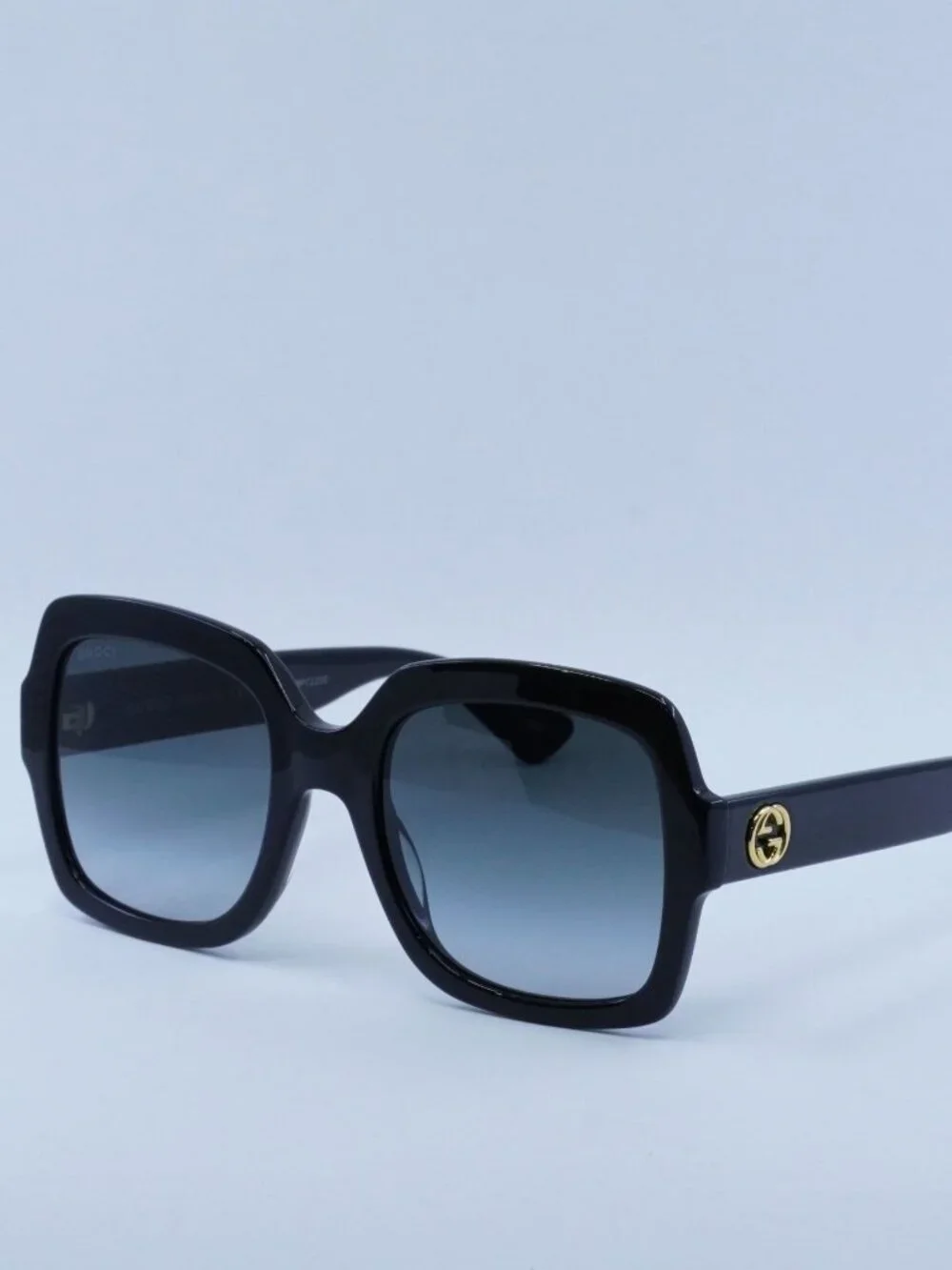 Gucci GG0036SN 001 Sunglasses Black Square Frame, Grey Lenses